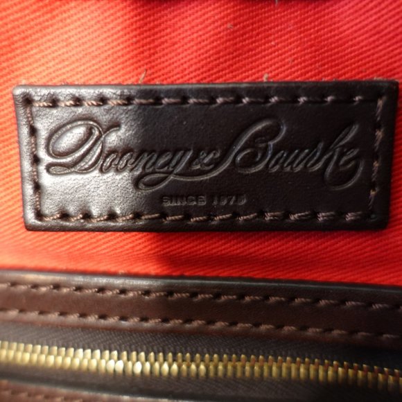 Dooney & Bourke Satchel- Vintage tan and brown - Picture 10 of 16